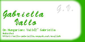 gabriella vallo business card